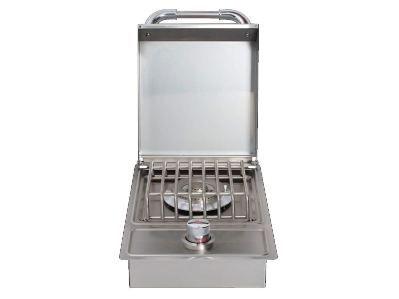 Bull Drop-In Gas Single Side Burner W/ Stainless Steel Lid