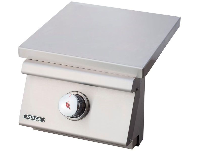 Bull Slide-In Pro Propane Gas Side Burner W/ Stainless Steel Lid