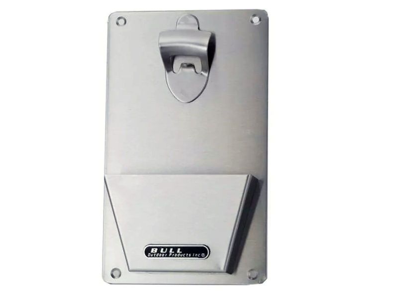 Bull Stainless Steel Bottle Opener With Catch - 66006