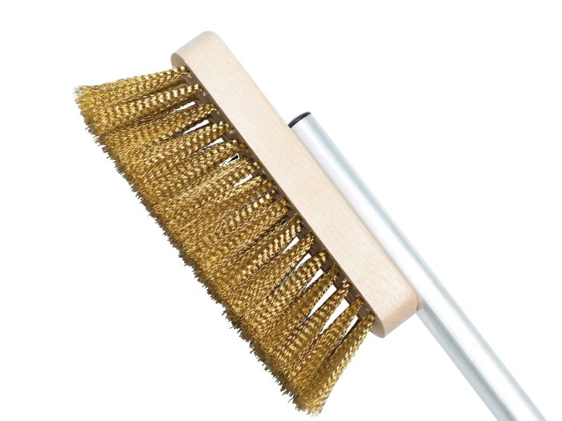 Bull Short Handled Brass Pizza Oven Brush