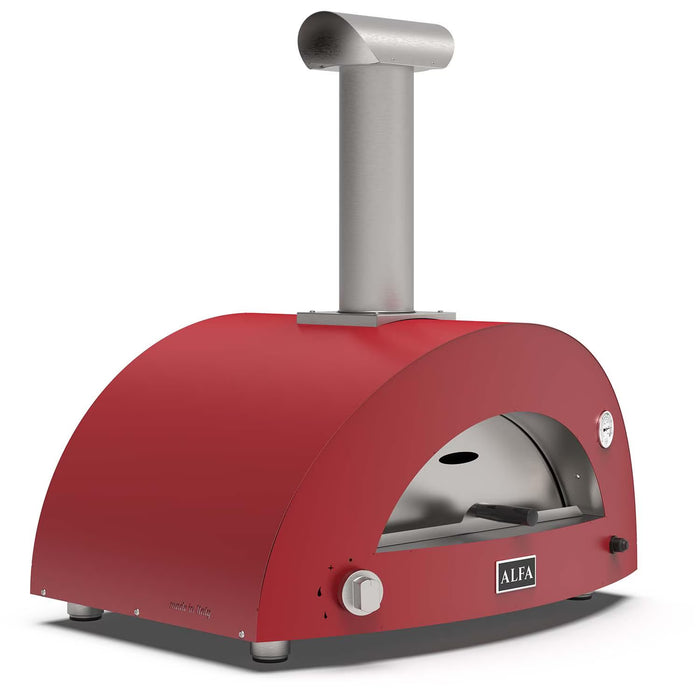 Alfa Moderno 2 Pizze Gas Pizza Oven - Ruby Red