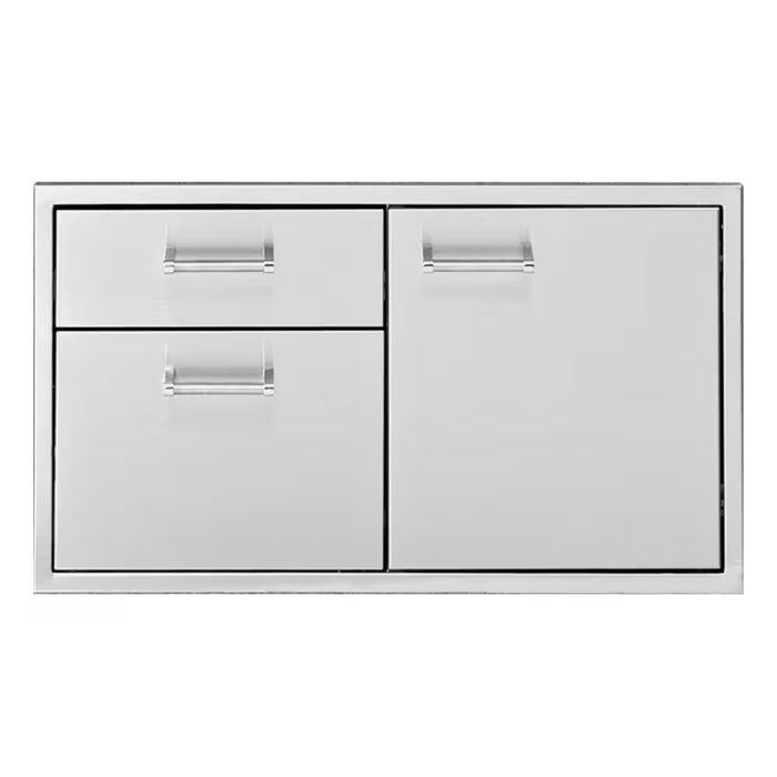 Delta Heat 30-Inch Stainless Steel Access Door & Double Drawer Combo