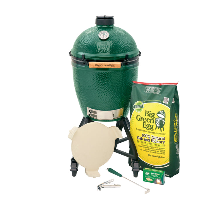 Large Big Green Egg in an intEGGrated Nest+Handler Package