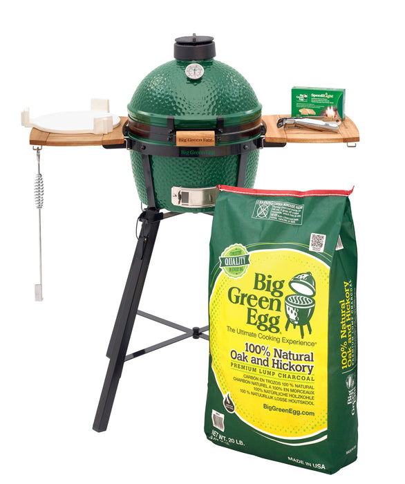 MiniMax Big Green Egg with Nest and Acacia Mates Package