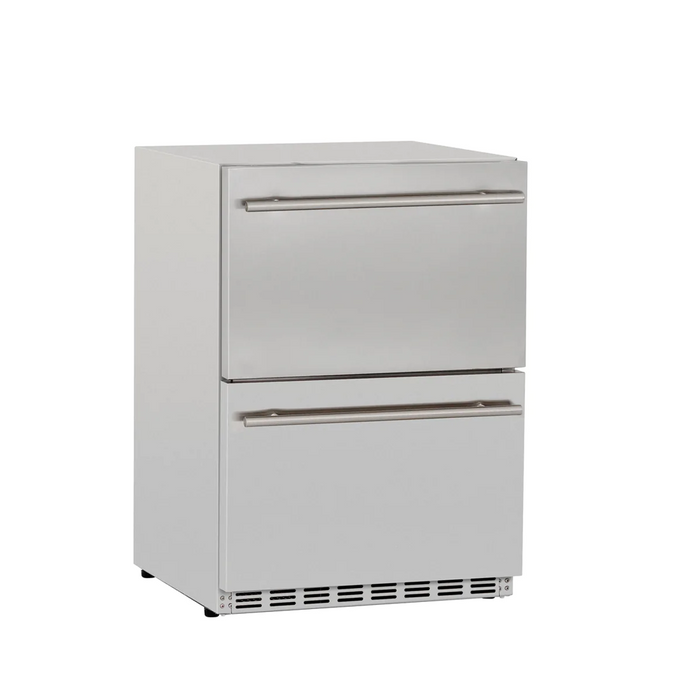 RCS 24-Inch 5.2 Cu. Ft. Outdoor Rated Dual Drawer Compact Refrigerator - REFR4