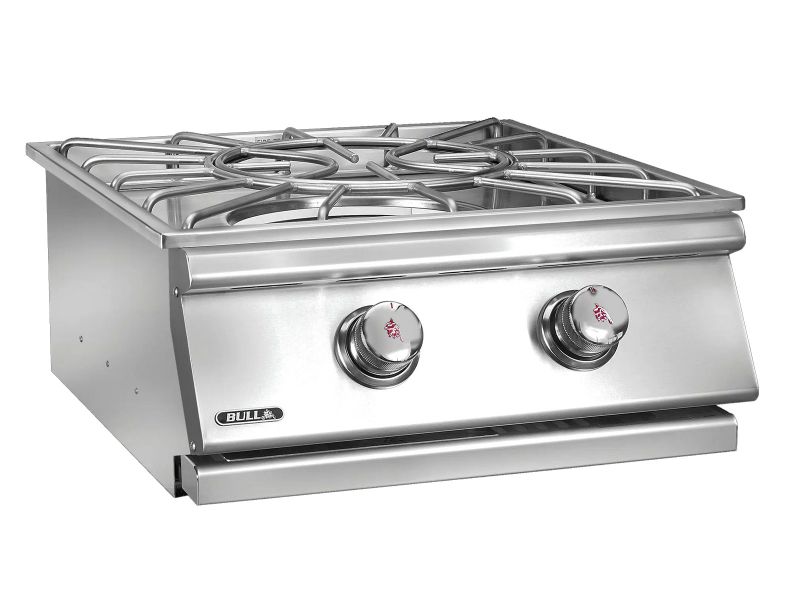 Bull Built-In Gas Stainless Steel Power Burner W/ Stainless Steel Lid