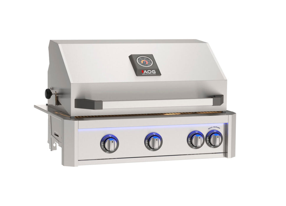 American Outdoor Grill 30-Inch L Series Built-In Gas Grill w/ Backburner & Rotisserie Kit - AOG30L