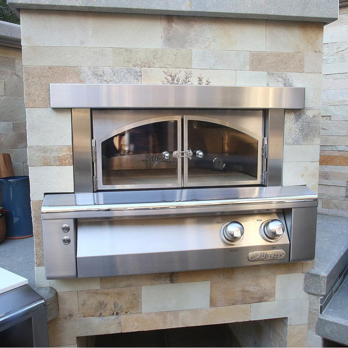 Alfresco 30-Inch Countertop Outdoor Pizza Oven Plus in Raspberry Red - AXE-PZA-S3027