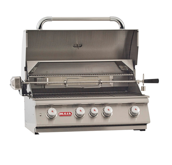 Bull Angus 30-Inch 4-Burner Built-In Gas Grill With Rotisserie