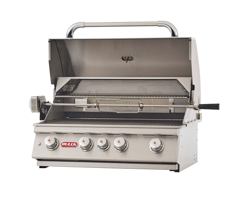 Bull Angus 30-Inch 4-Burner Built-In Gas Grill With Rotisserie