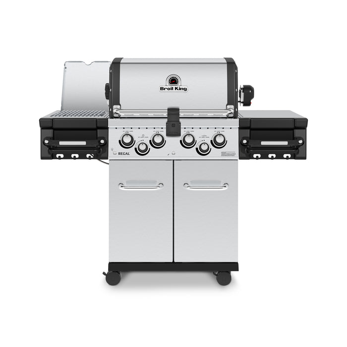 Broil King Regal S 490 PRO IR 4-Burner Gas Grill With Rotisserie & Infrared Side Burner