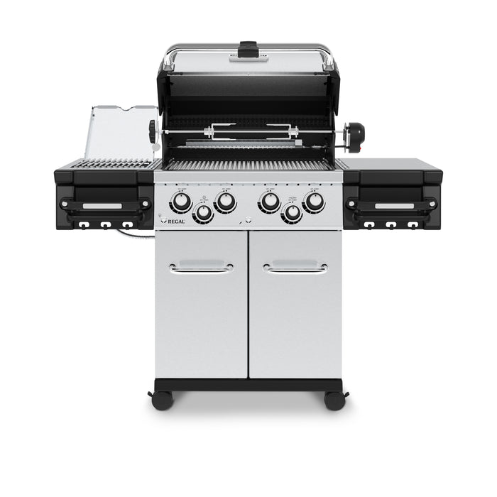 Broil King Regal S 490 PRO IR 4-Burner Gas Grill With Rotisserie & Infrared Side Burner