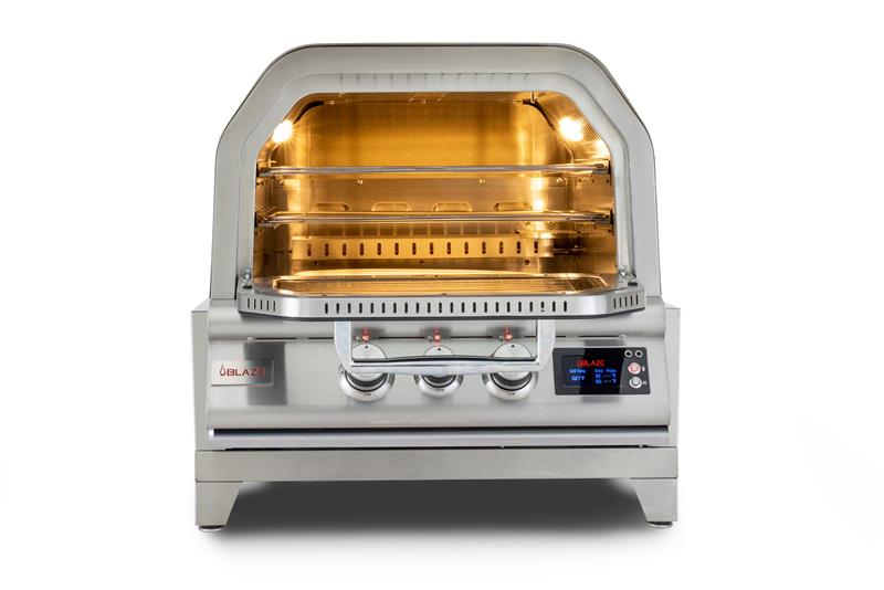 Blaze 26-Inch Countertop Natural Gas Outdoor Oven W/ Rotisserie & Countertop Sleeve - BLZ-26-PZOVN+ BLZ-26-PZOVN-TBL