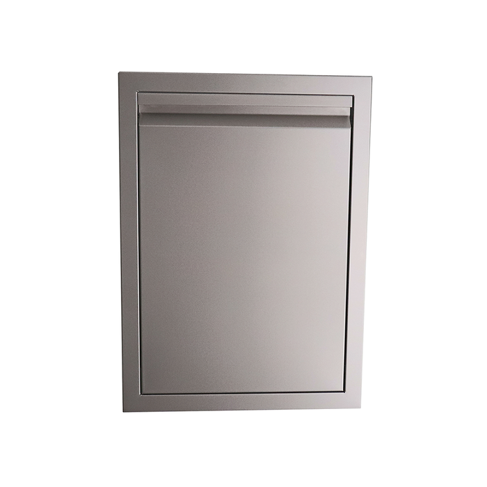 RCS Valiant Series 20-Inch Roll-Out Stainless Steel Double Trash / Recycling Bin - VTD2