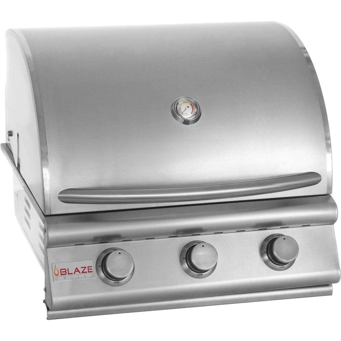 Blaze Prelude LBM 25-Inch 3-Burner Built-In Gas Grill - BLZ-3LBM