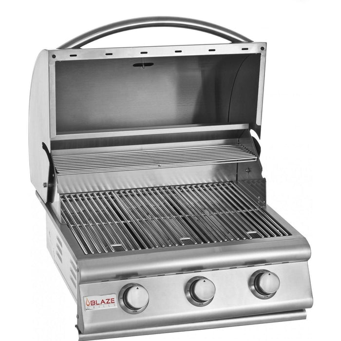 Blaze Prelude LBM 25-Inch 3-Burner Built-In Gas Grill - BLZ-3LBM