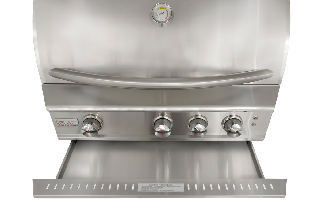 Blaze Professional LUX 34-Inch 3-Burner Built-In Gas Grill w/ Rear Infrared Burner