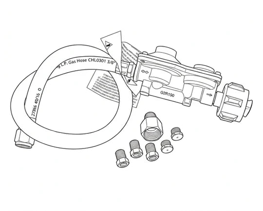 Twin Eagles NG Conversion Kit for TE1BQ54, LP to NG, with NG Regulator