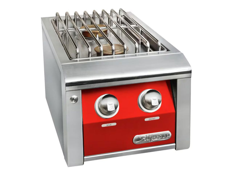 Alfresco Double Side Burner For Built-In Grills in Carmine Red - AXESB-2-S3002