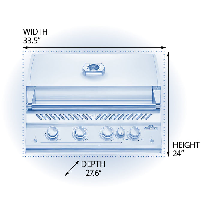 Built-In 700 Series 32" with Infrared Rear Burner