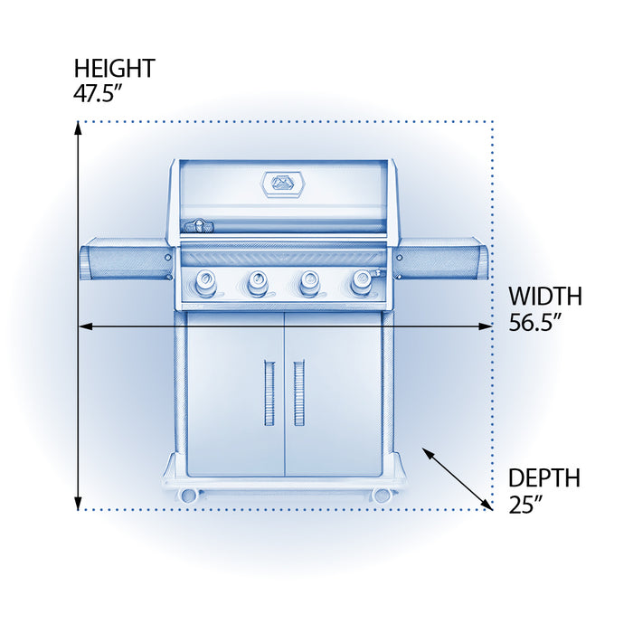 Napoleon Rogue 525 Freestanding Propane Gas Grill