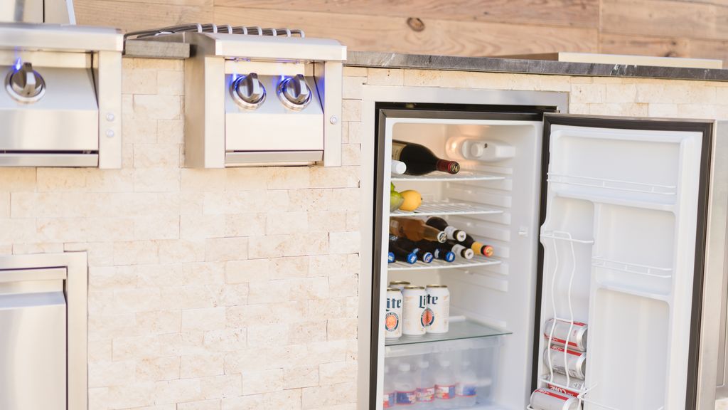 RCS Compact Refrigerator With Recessed Handle - Stainless Steel - REFR1A