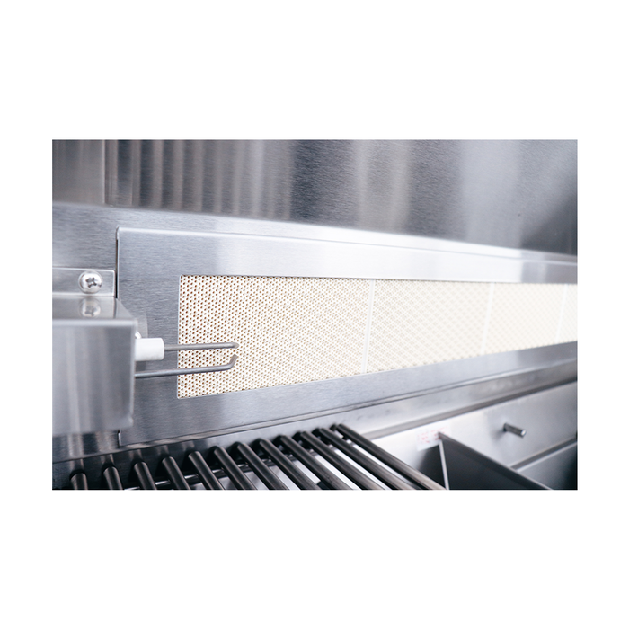 RCS Cutlass Pro 38 Inch Built-In Gas Grill w/ Ceramic Briquette Tray Flame Tamers - RON38B