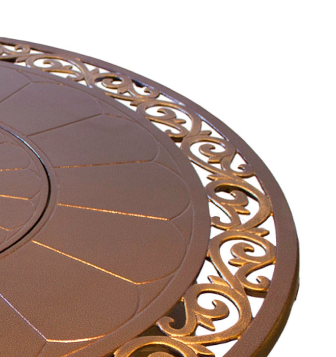 AZ Patio Heaters Aluminum Round Decorative Firepit - Bronze