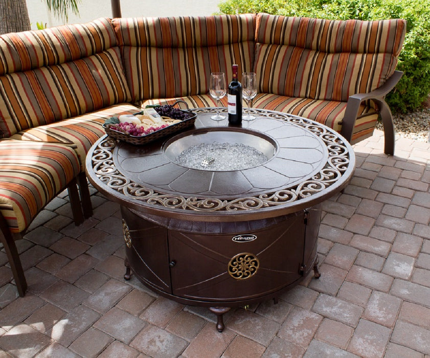 AZ Patio Heaters Aluminum Round Decorative Firepit - Bronze