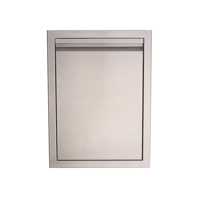 RCS Valiant Series 20-Inch Roll-Out Stainless Steel Trash / Recycling Bin - VTD1