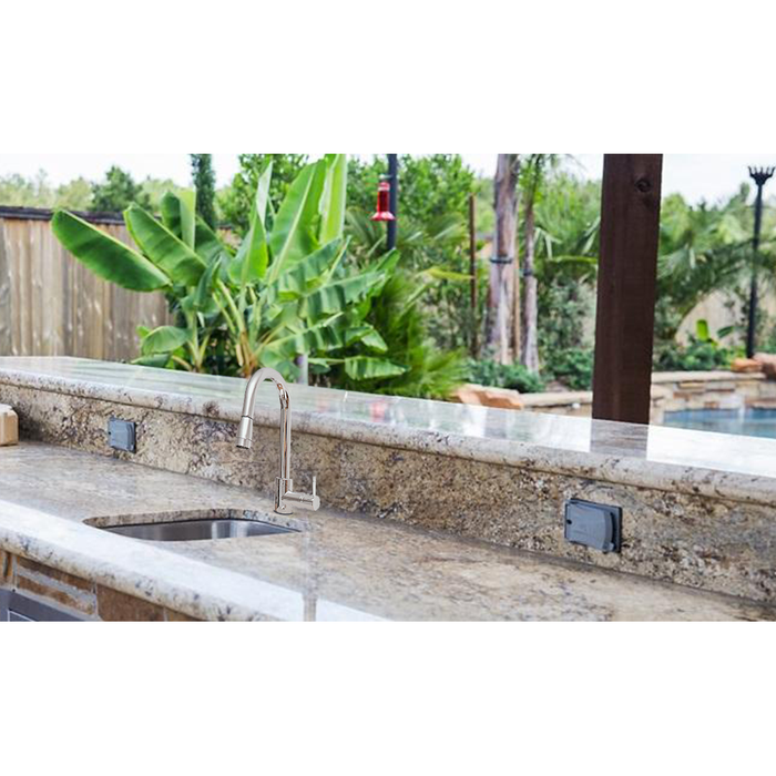 RCS 23 X 18 18-Gauge Single Bowl Stainless Steel Undermount Sink With Hot/Cold Faucet - RSNK2