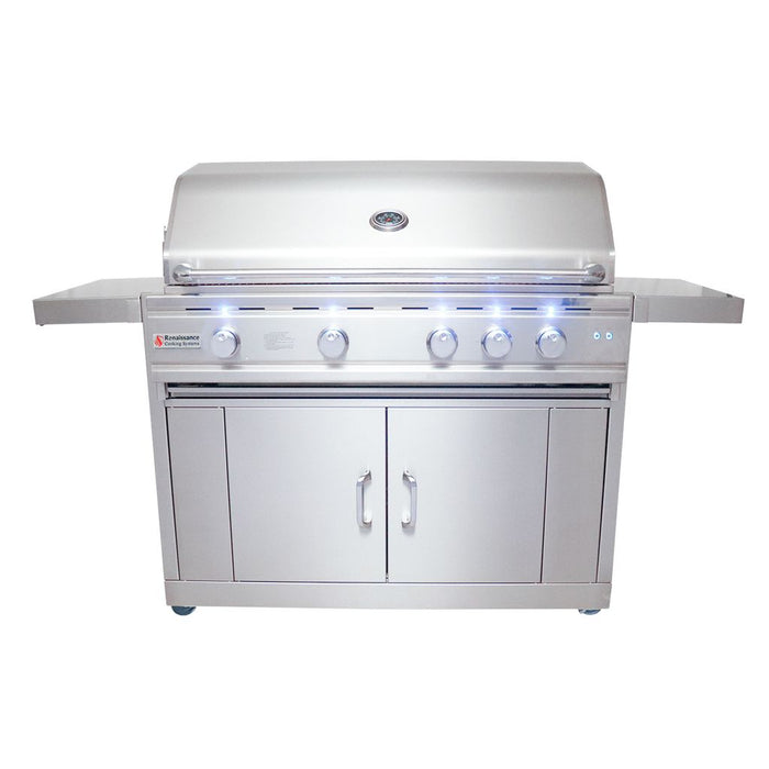 RCS Stainless Steel Grill Cart For 42-Inch RCS Grills - RONJC