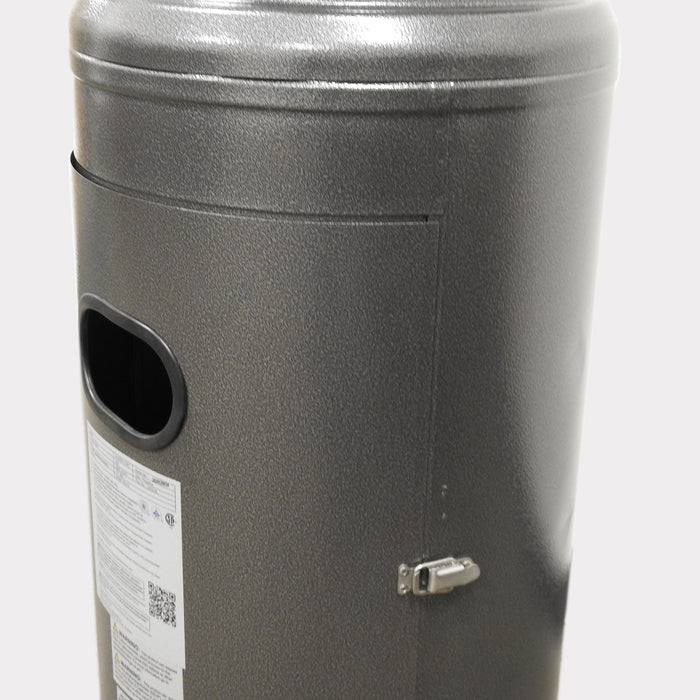 AZ Patio Heaters 48,000 BTU Propane Gas Patio Heater With Table - Hammered Silver