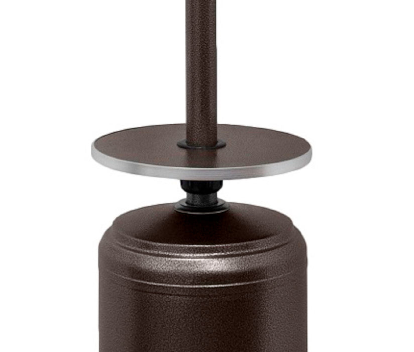 AZ Patio Heaters 48,000 BTU Propane Gas Patio Heater With Table - Hammered Bronze