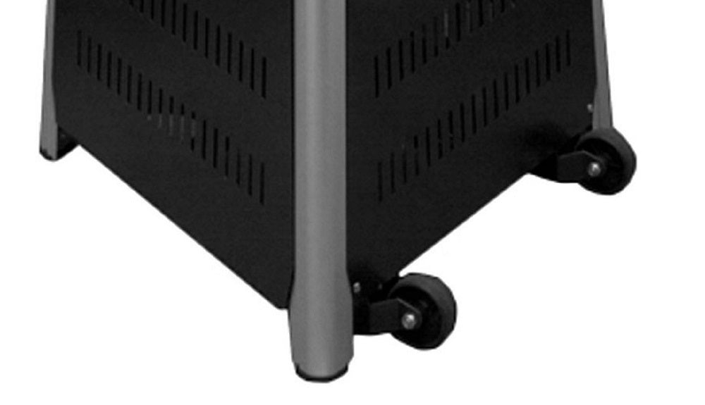 AZ Patio Heaters Commercial Glass Tube Propane Patio Heater - Black