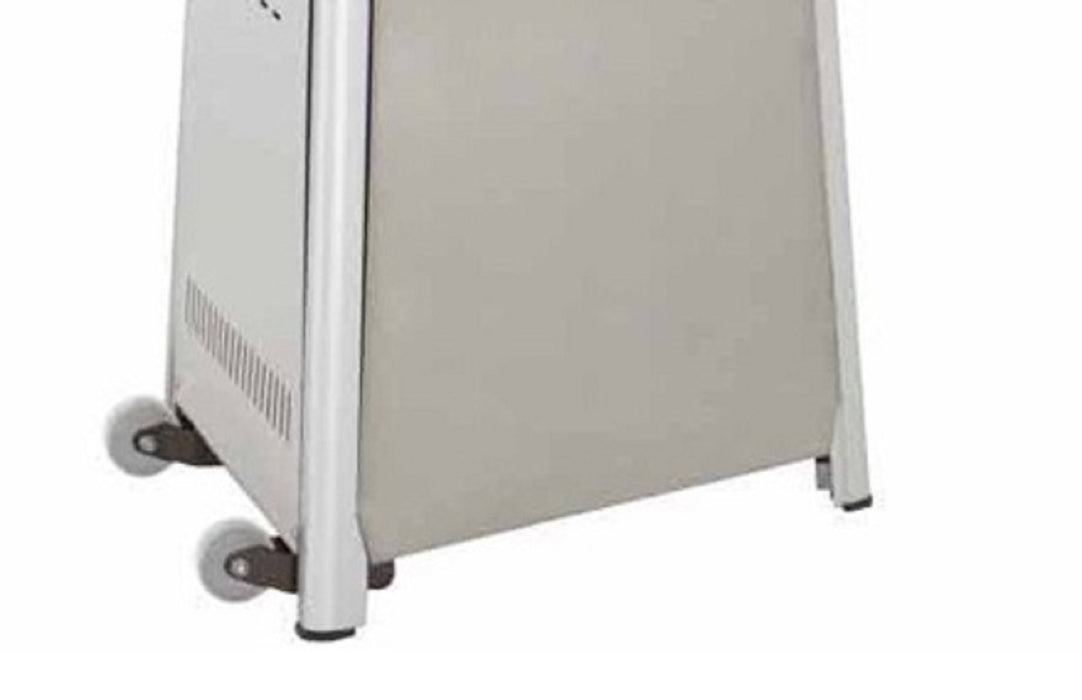 AZ Patio Heaters Commercial Glass Tube Propane Patio Heater - Stainless Steel