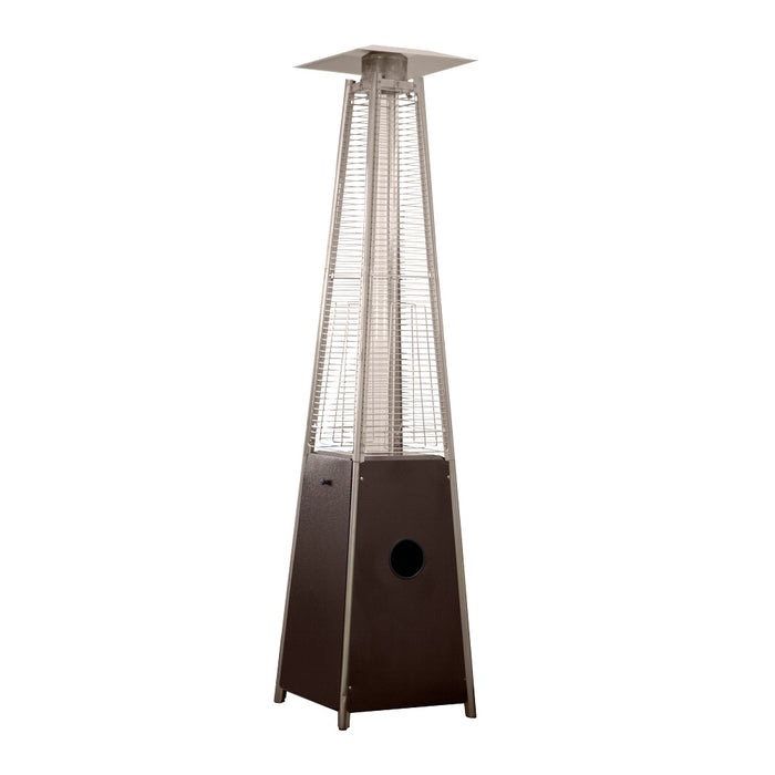 AZ Patio Heaters 40,000 BTU Quartz Glass Tube Propane Patio Heater - Hammered Bronze