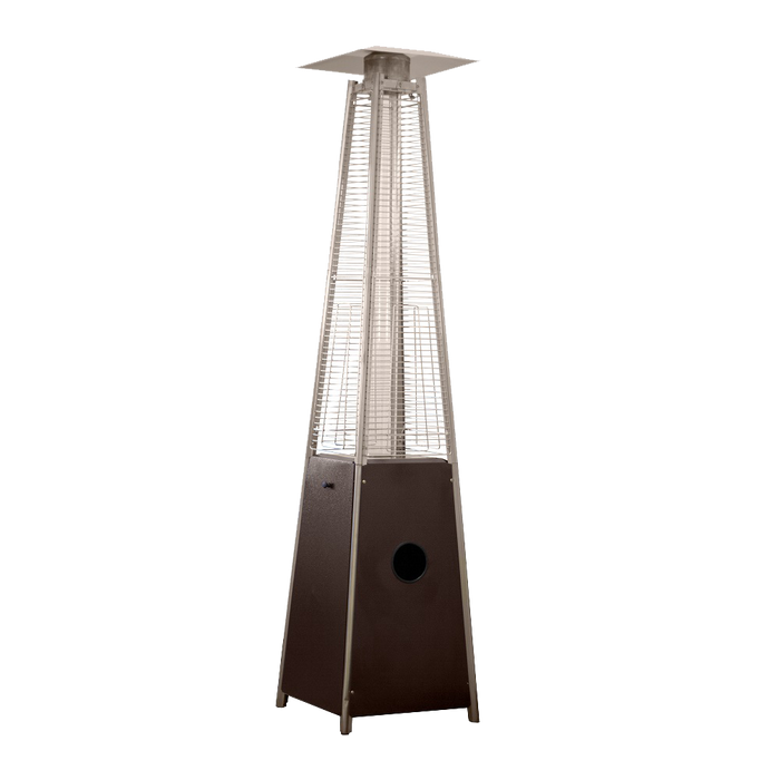 AZ Patio Heaters 40,000 BTU Quartz Glass Tube Propane Patio Heater - Hammered Bronze
