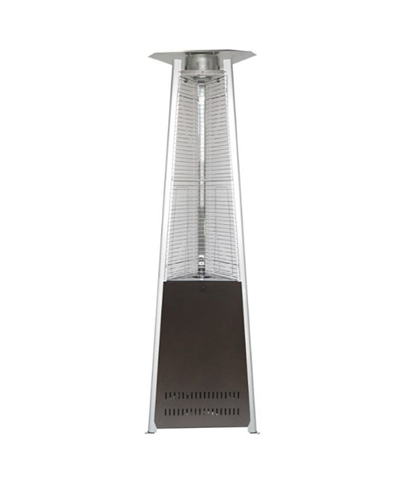 AZ Patio Heaters 42,000 BTU Compact Glass Tube Propane Patio Heater - Hammered Bronze