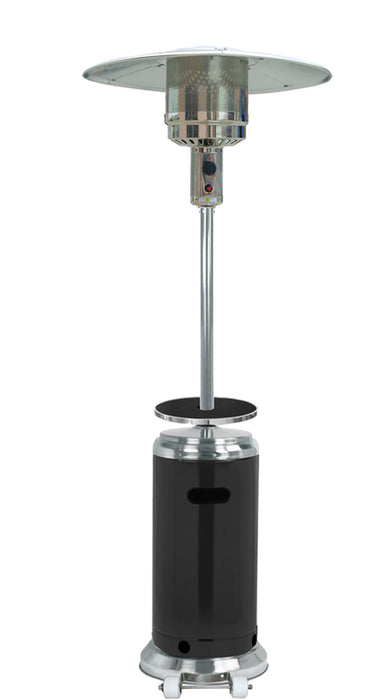 AZ Patio Heaters 48,000 BTU Propane Gas Patio Heater With Table - Stainless Steel/Black
