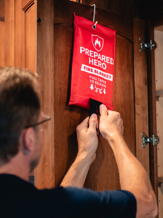 Prepared Hero XL Fire Blanket - Emergency Fire Suppression Blanket - 1 Pack