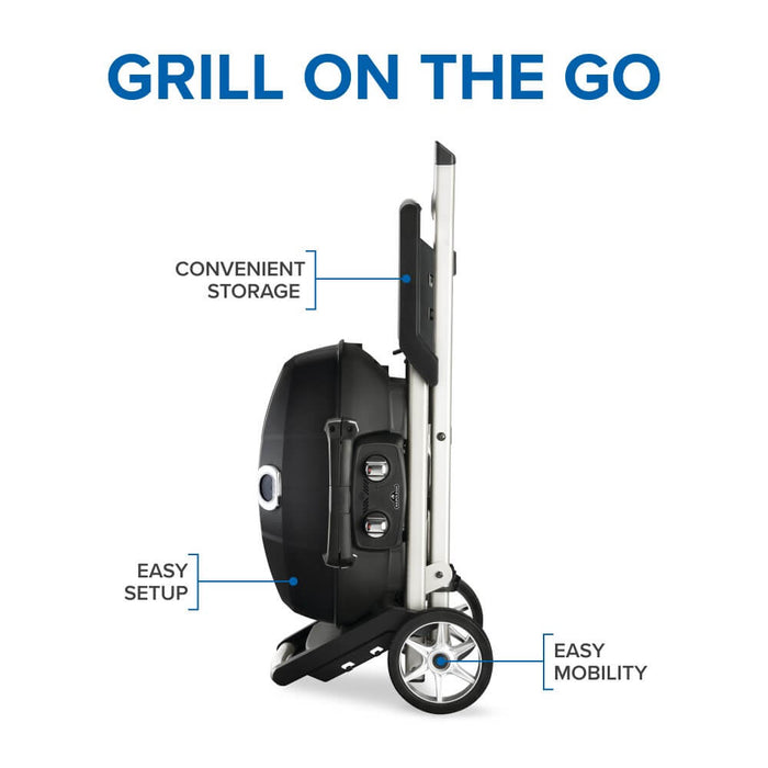 Napoleon TravelQ™ PRO285X Portable Propane Gas Grill with Scissor Cart - PRO285X-BK