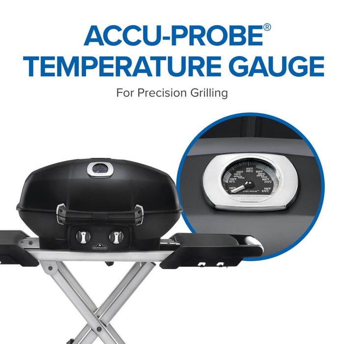 Napoleon TravelQ™ PRO285X Portable Propane Gas Grill with Scissor Cart - PRO285X-BK