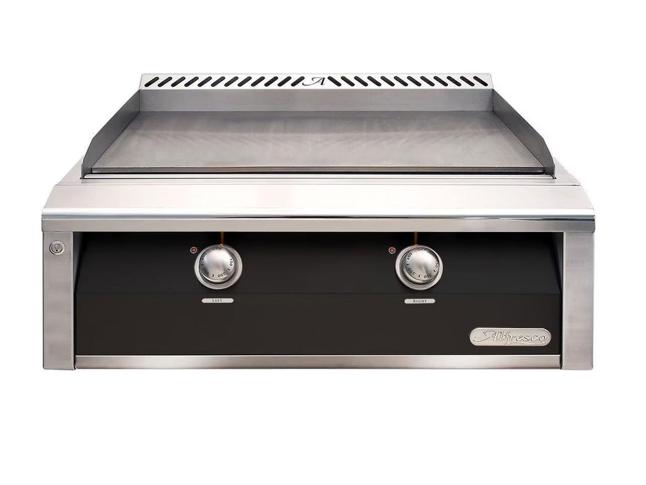 Alfresco 30-Inch Built-In Griddle in Jet Black Matte - AXE-30GT-SM9005