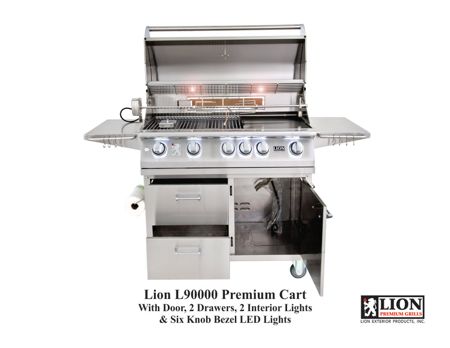 Lion L90000 40-Inch 5 Burner Freestanding Gas Grill