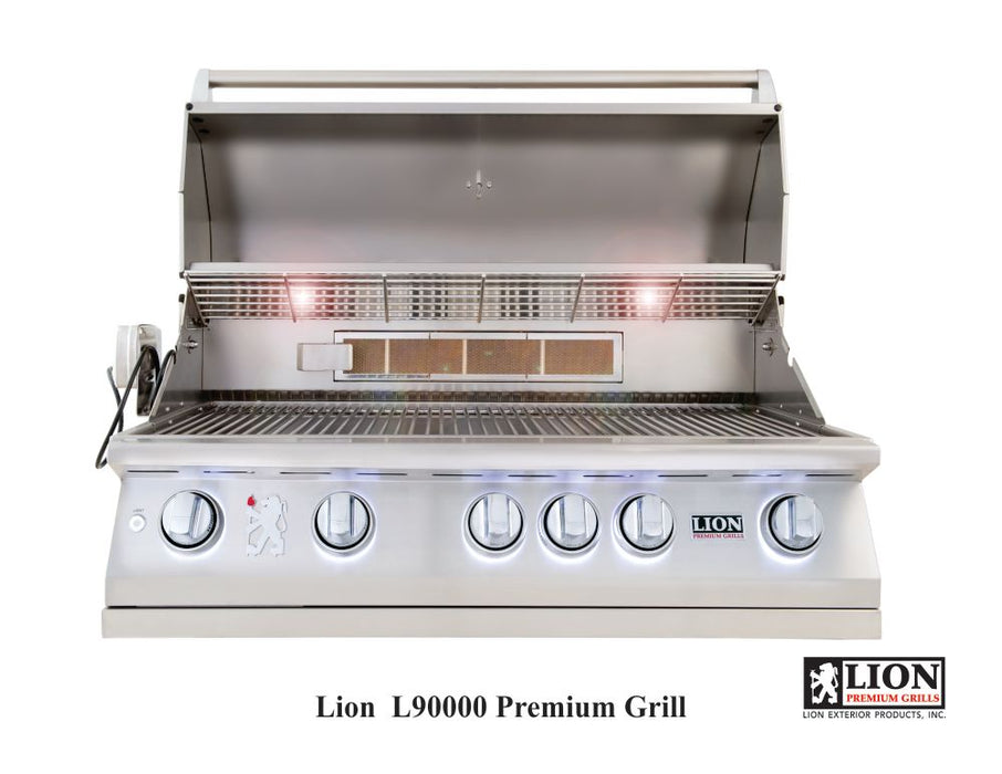 Lion L90000 40-Inch 5 Burner Built-In Gas Grill