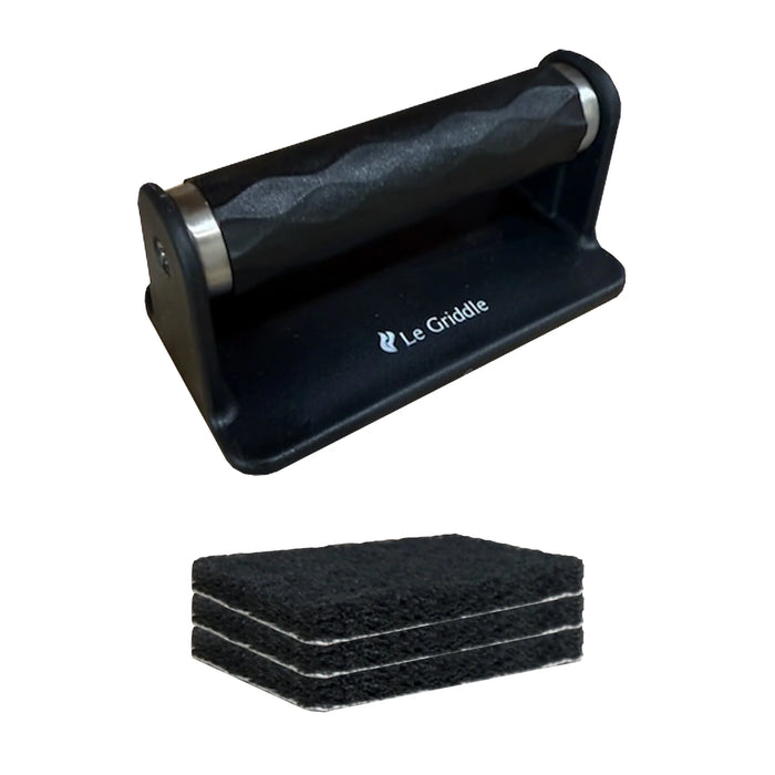 Le Griddle Cleaning Handle w/ Scour Pads - LGCLEAN