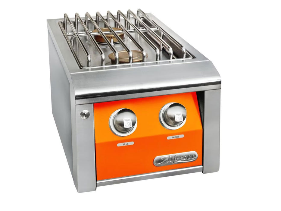 Alfresco Double Side Burner For Built-In Grills in Luminous Orange- AXESB-2-S2005