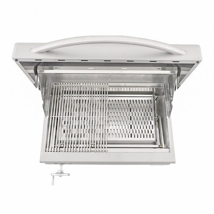RCS Premier Built-In Stainless Steel 32-Inch Charcoal Grill - RJCC32A
