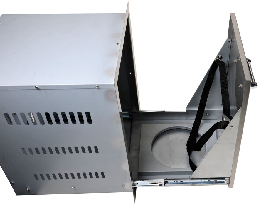 Lion 16-Inch Roll-Out Propane Tank / Trash Bin - L55628
